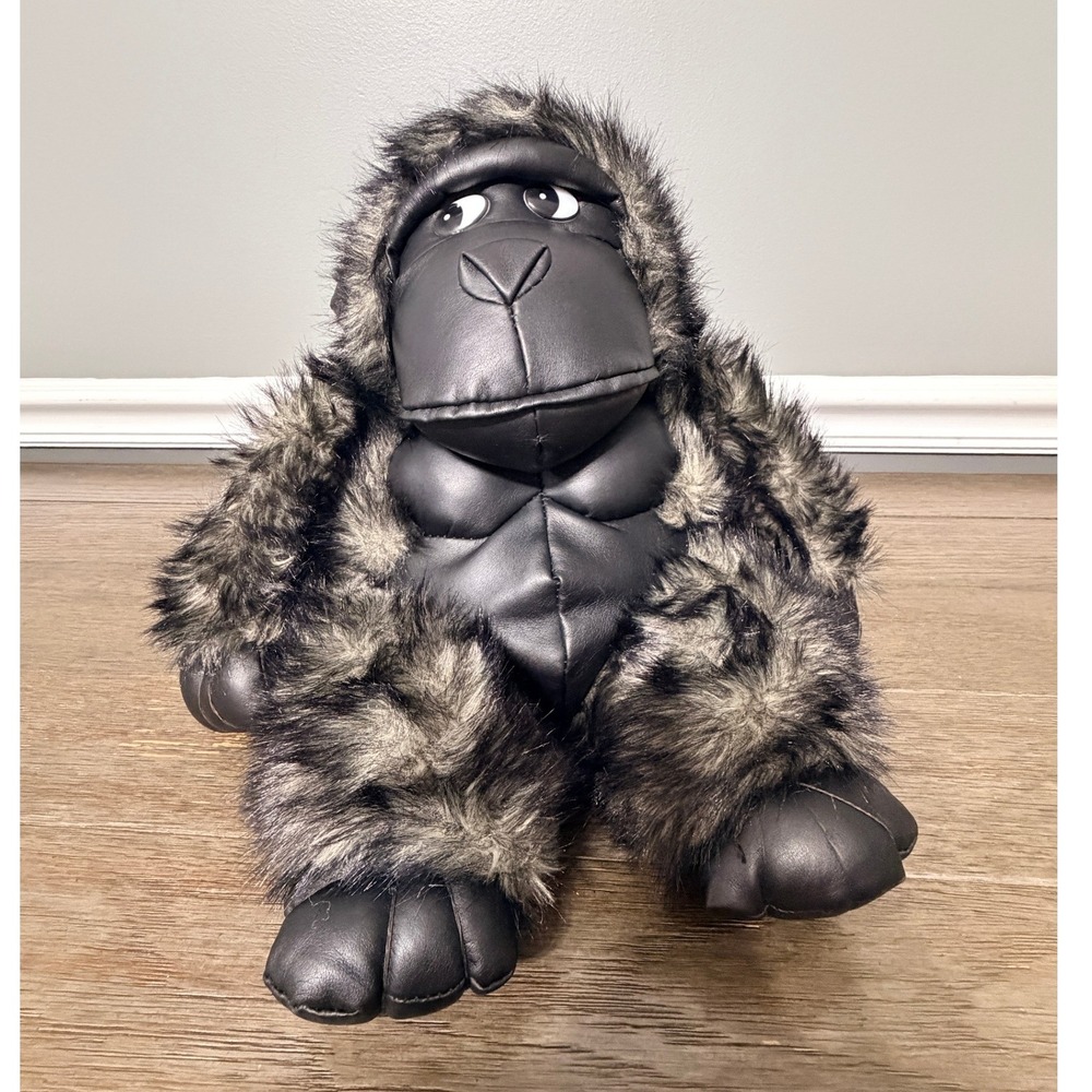 Vintage Side Eye Gorilla Plush Stuffed Animal Silverback Ape Toy RILLER